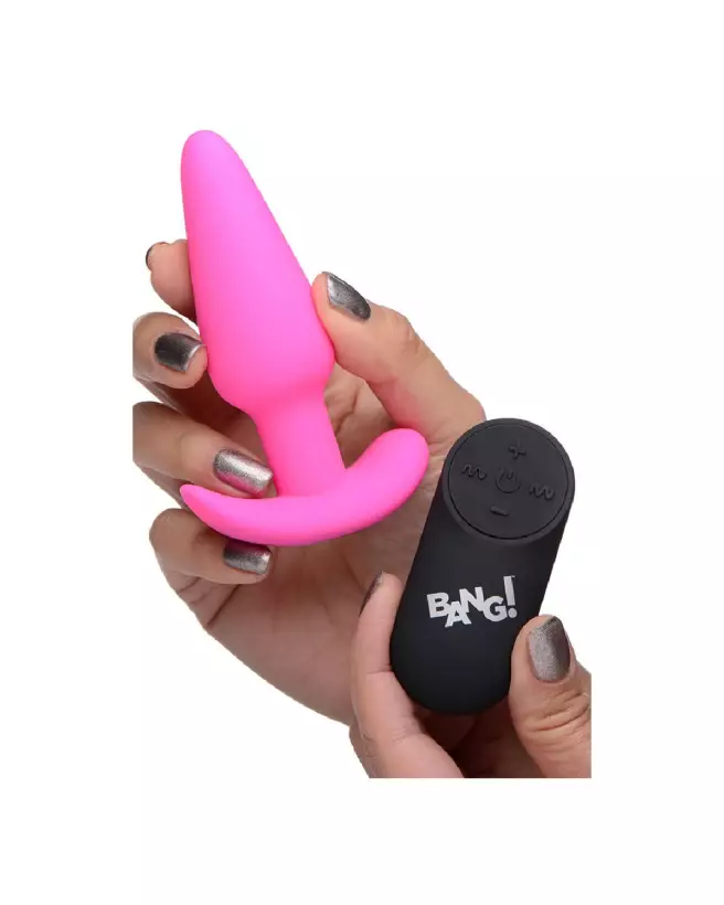 Plug anal vibrant en silicone XR Brands avec télécommande-6