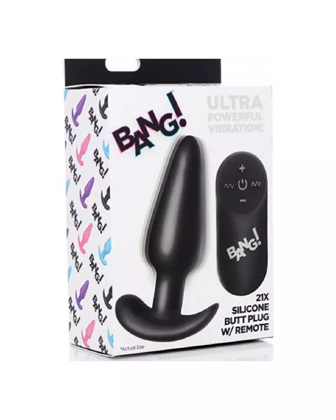 Image du Butt Plug Vibrant en Silicone avec Télécommande de XR Brands-2