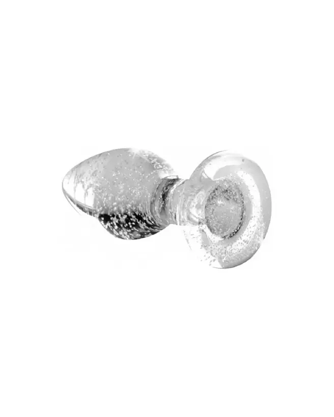 Plug anal en verre lumineux XR Brands taille small-3