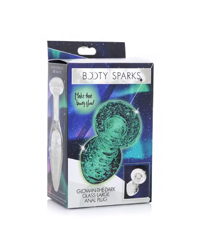 Image du Plug Anal Phosphorescent en Verre Large de XR Brands-2