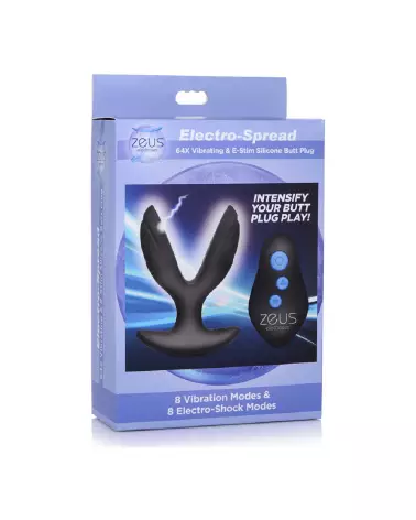Image du Electro-Spread Vibrating E-Stim Silicone Butt Plug de XR Brands-2