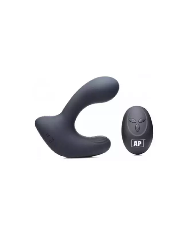 Stimulateur de prostate XR Brands en silicone avec télécommande et 10 vitesses-1