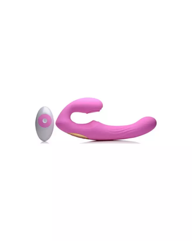 U-Pulse Strapless Strap-On de XR Brands en Silicone avec Vibration-1