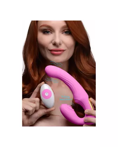 U-Pulse Strapless Strap-On de XR Brands en Silicone avec Vibration-5