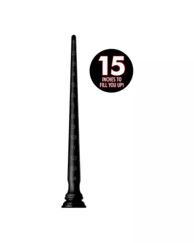 Image du Tapered Silicone Hose Anal Snake par XR Brands, 38 cm, structure silicone de haute qualité-1