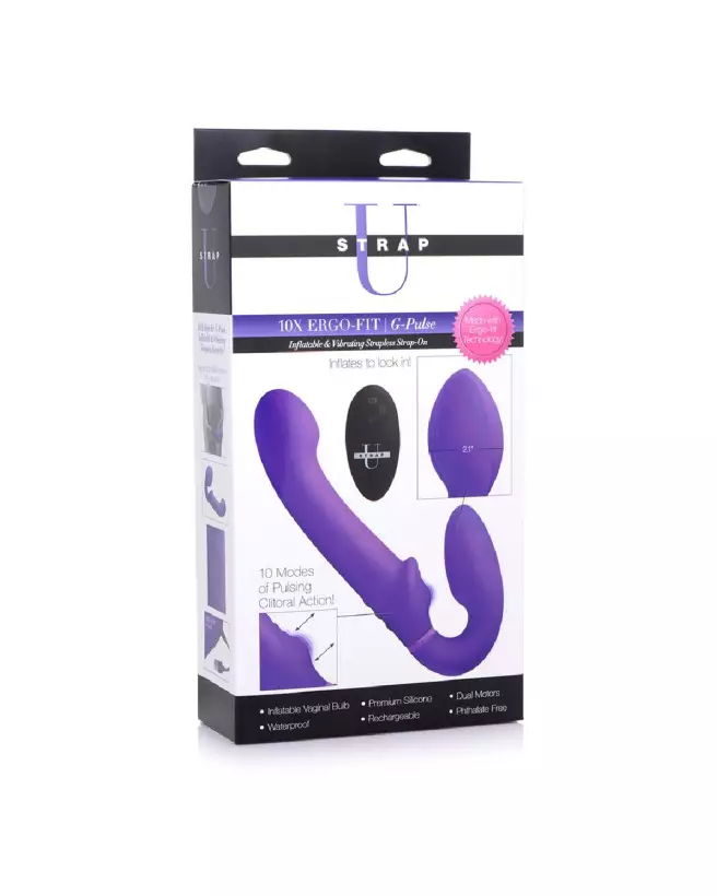 Ergo-Fit G-Pulse double ended dildo par XR Brands en action-2