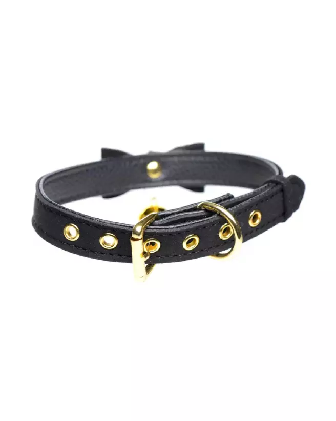 Collier Golden Kitty noir et doré avec clochette pour chat par XR Brands-4