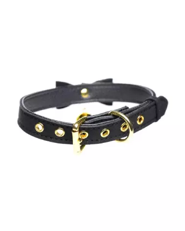 Collier Golden Kitty noir et doré avec clochette pour chat par XR Brands-4