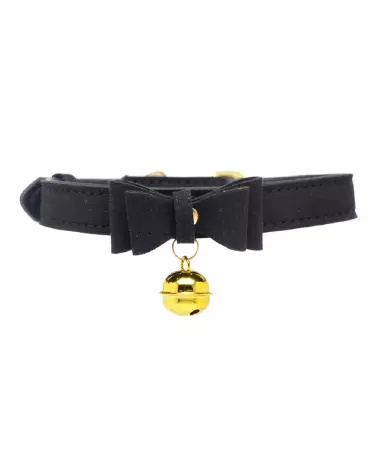 Collier Golden Kitty noir et doré avec clochette pour chat par XR Brands-7