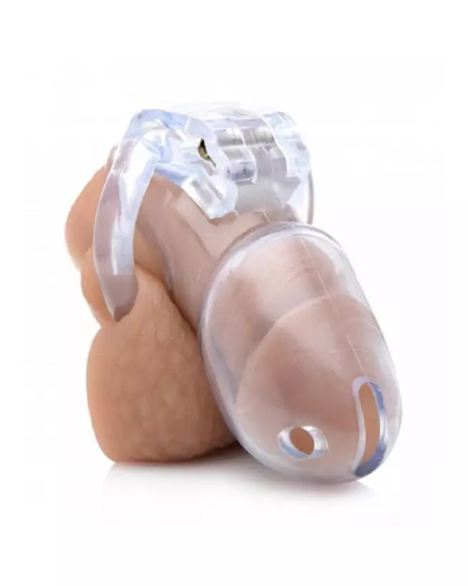 Cage de chasteté Clear Captor avec clés de XR Brands en petite taille-3