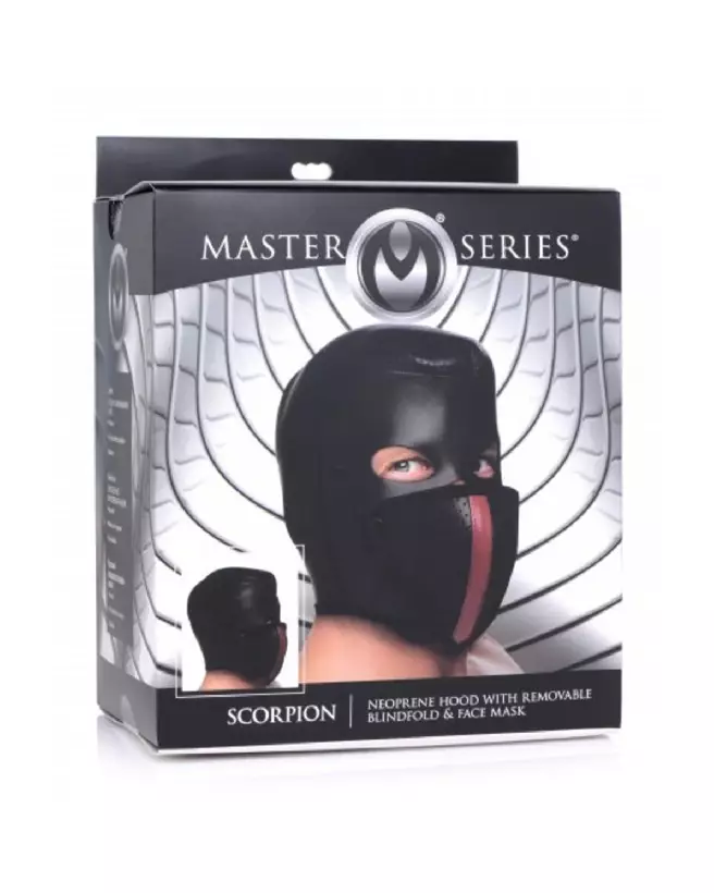 Image du Masque Scorpion avec bandeau et masque bouche amovibles par XR Brands-2