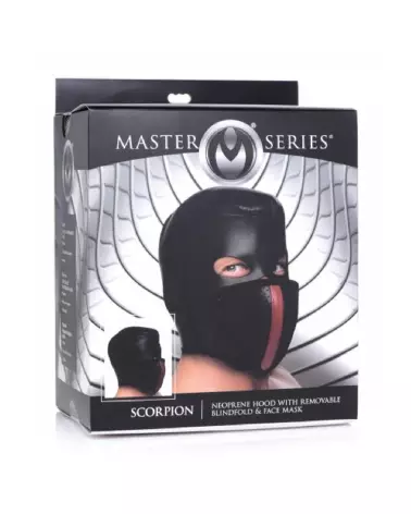 Image du Masque Scorpion avec bandeau et masque bouche amovibles par XR Brands-2
