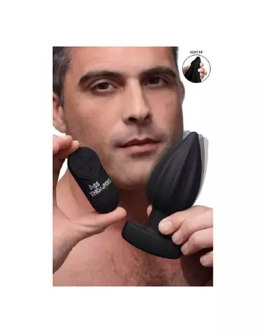 Image du Ribbed Vibrating Anal Plug de XR Brands avec télécommande-3