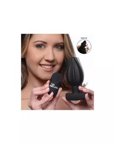 Image du Ribbed Vibrating Anal Plug de XR Brands avec télécommande-4
