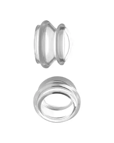XR Brands Clear Plungers Silicone Nipple Suckers Taille L-3