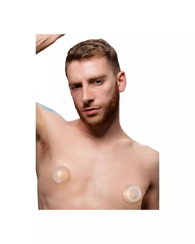 Image des Silicone Nipple Suckers Clear Plungers Taille S de XR Brands-6