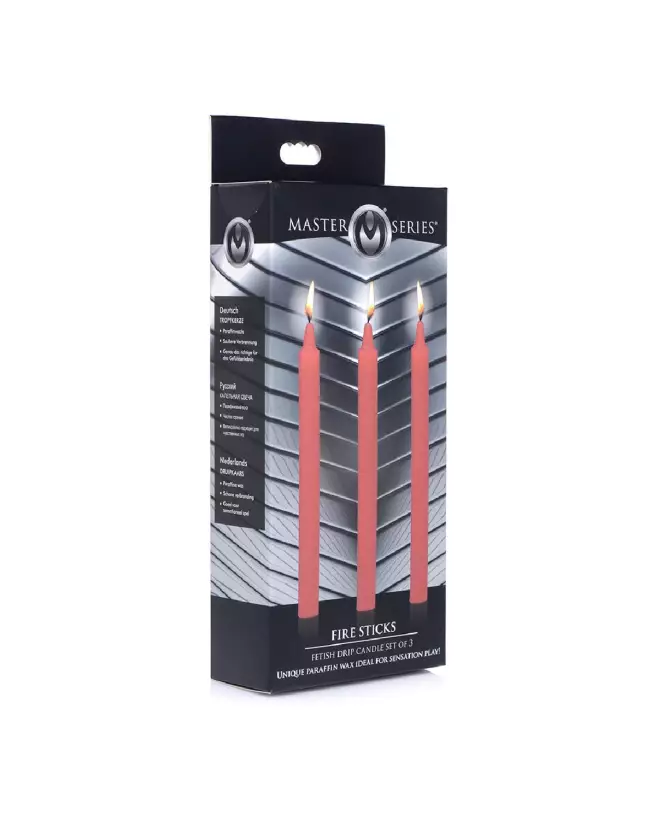 Image des bougies Fire Sticks Fetish Drip Candles de XR Brands pour jeux érotiques basse température-2