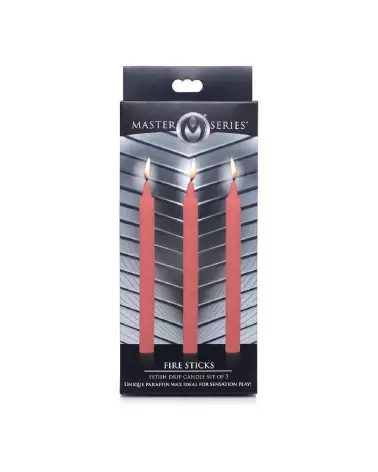 Image des bougies Fire Sticks Fetish Drip Candles de XR Brands pour jeux érotiques basse température-3