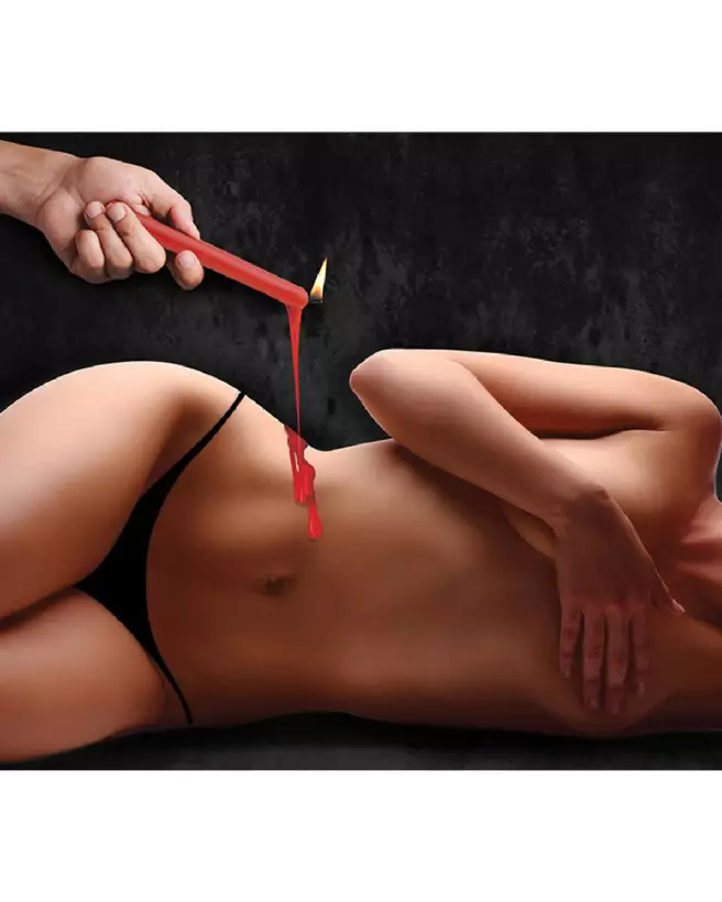 Image des bougies Fire Sticks Fetish Drip Candles de XR Brands pour jeux érotiques basse température-6