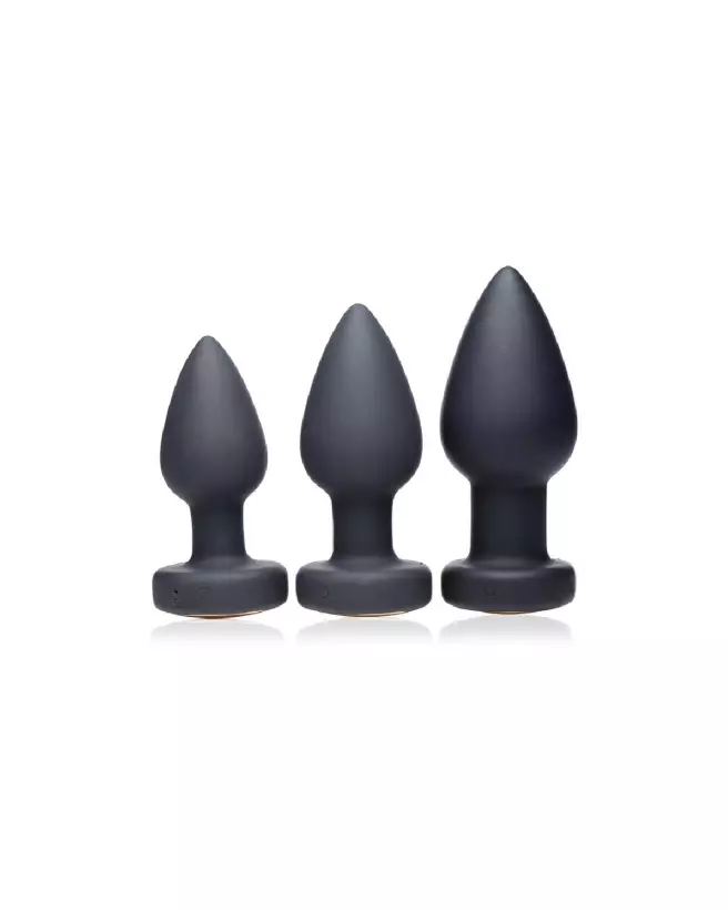 Silicone Vibrating LED Plug Large de XR Brands pour stimulation intense-6