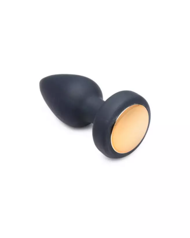 Image du Silicone Vibrating LED Plug Small par XR Brands, sextoy anal vibrant et lumineux-1