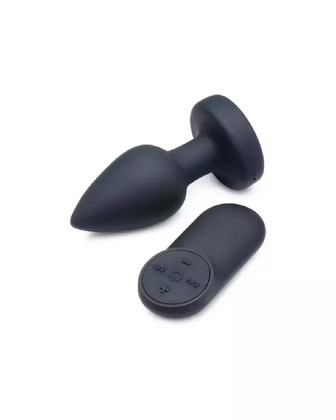 Image du Silicone Vibrating LED Plug Small par XR Brands, sextoy anal vibrant et lumineux-4
