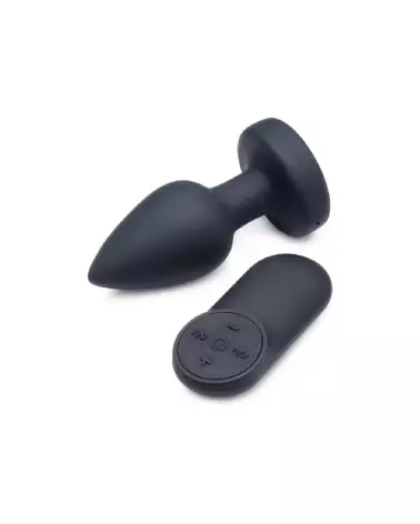 Image du Silicone Vibrating LED Plug Small par XR Brands, sextoy anal vibrant et lumineux-4