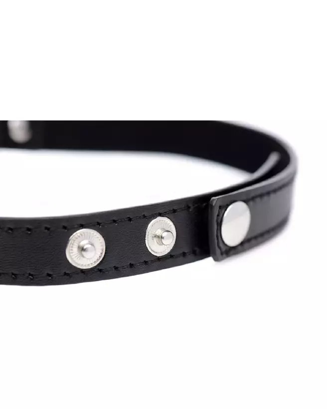 Image du collier Dark Heart Chrome Heart Black Choker de XR Brands pour chiens-7