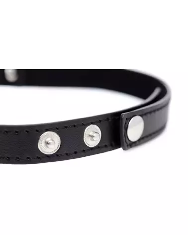 Image du collier Dark Heart Chrome Heart Black Choker de XR Brands pour chiens-7