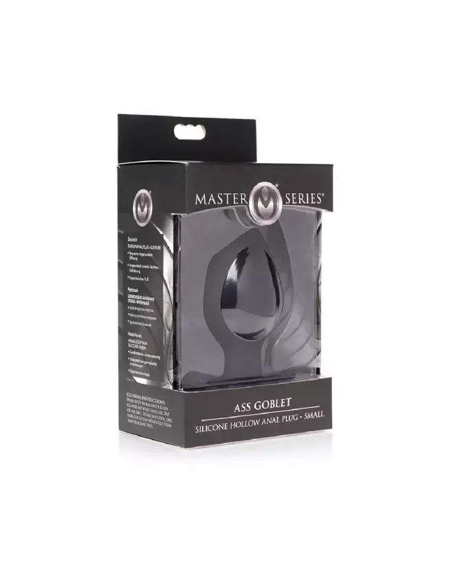 Ass Goblet Small Silicone Hollow Butt Plug XR Brands Tunnel Anal-2
