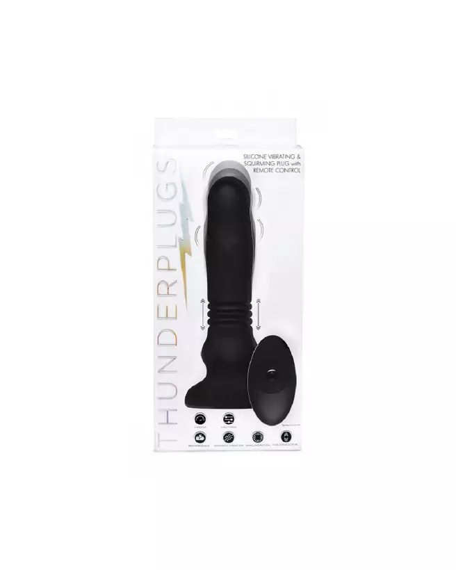 XR Brands Silicone Swelling Thrusting Plug pour stimulation avancée-2