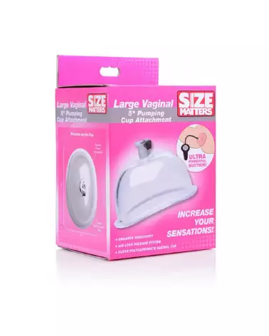 Pompe vaginale large de XR Brands avec attachment cup-2