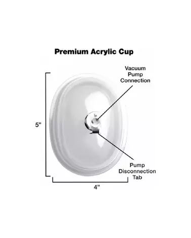 Pompe vaginale large de XR Brands avec attachment cup-5