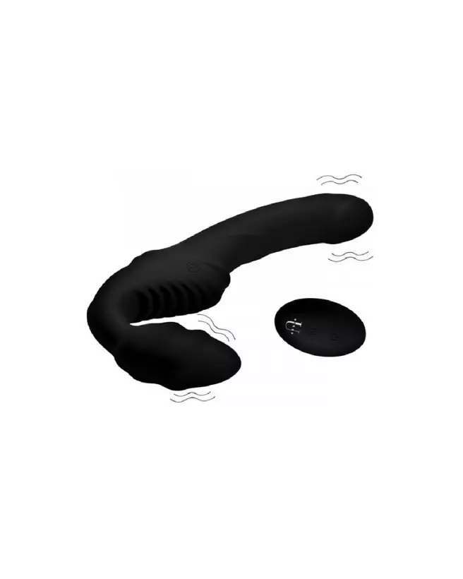 Pro Rider Vibrating Strapless Strap-On by XR Brands with Remote Control-3
