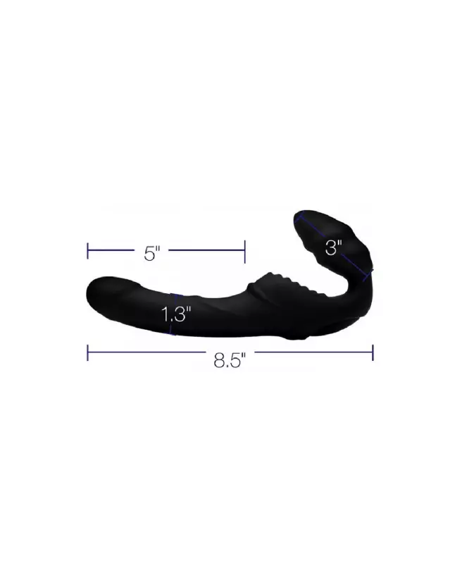 Pro Rider Vibrating Strapless Strap-On by XR Brands with Remote Control-7
