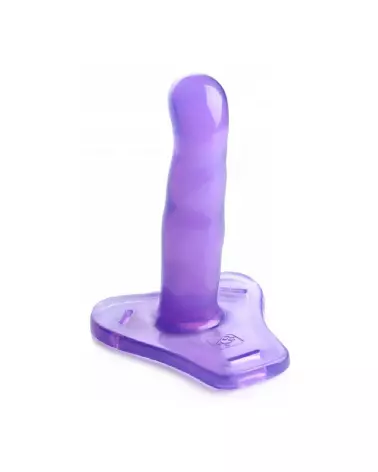 XR Brands Comfort Ride Strap On Harness with Dildo en action, harnais et gode de qualité-4