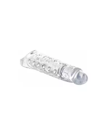 Gaine pour pénis transparente XR Brands 7,5 cm pour augmentation et confort-1
