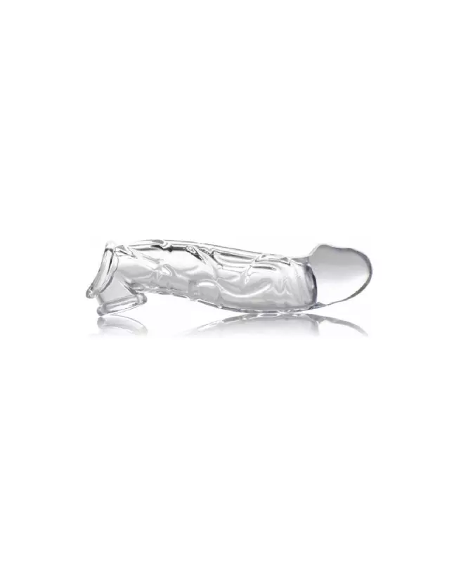 Gaine pénis transparente XR Brands pour augmentation taille et plaisir-4