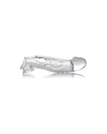 Gaine pénis transparente XR Brands pour augmentation taille et plaisir-4