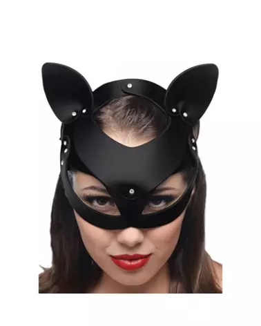 Image du masque de chat en cuir Bad Kitten de XR Brands pour cosplay-1