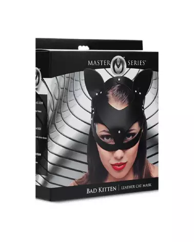 Image du masque de chat en cuir Bad Kitten de XR Brands pour cosplay-2