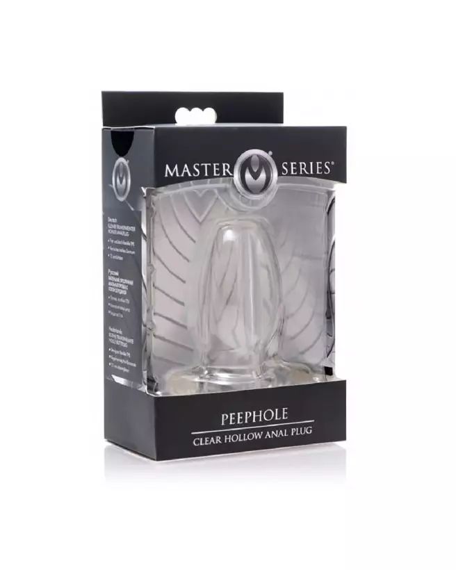 Image du PeepHole Small Transparent Hollow Anal Plug par XR Brands-2