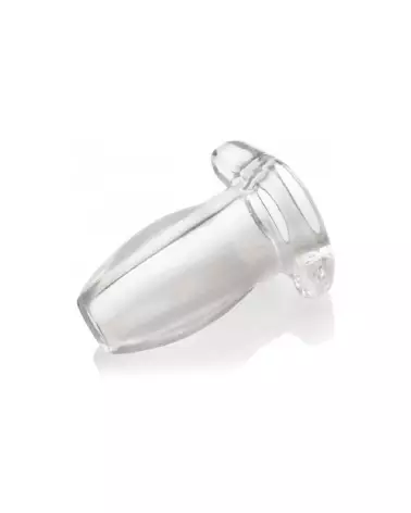 XR Brands Gape Glory Large Transparent Hollow Anal Plug-5