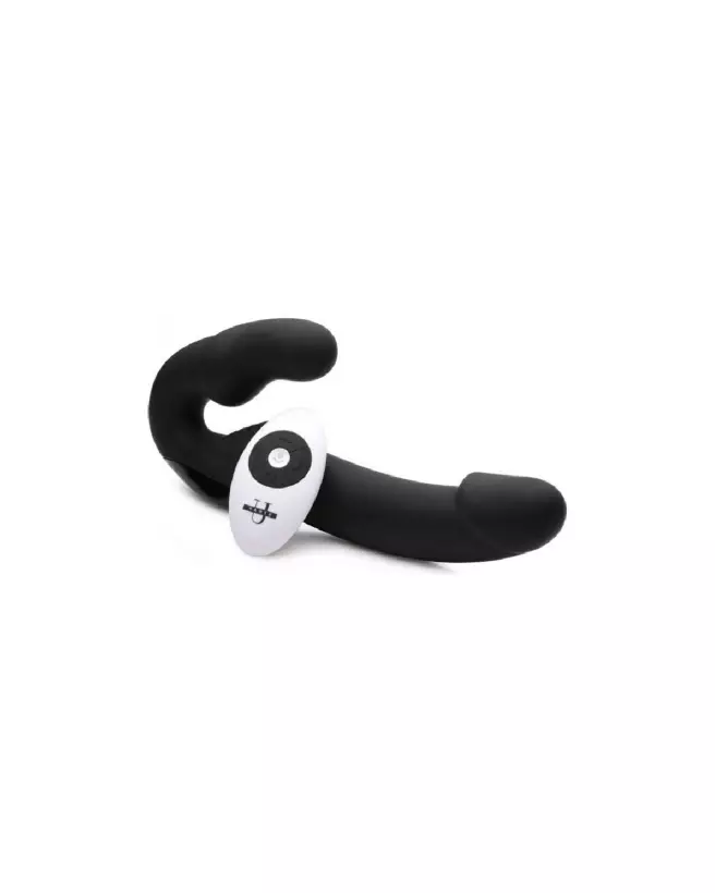 Image du Strapless Strap-On télécommandé de XR Brands, jouet sexuel pour plaisir partagé sans harnais-4
