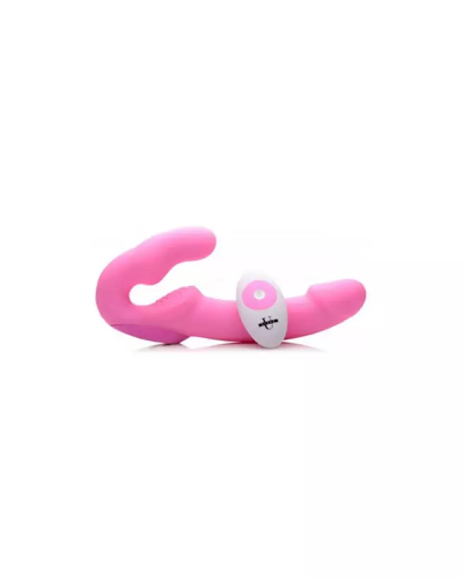 Image du Strapless Strap-On with Remote Control de XR Brands, idéal pour couples-1