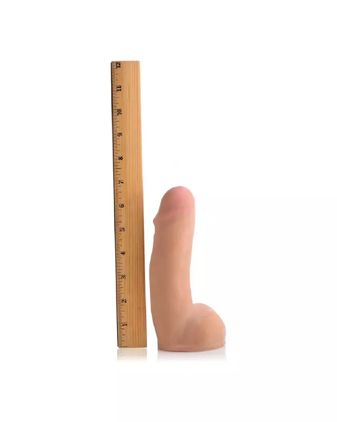 Dildo éjaculateur Dual Density 7 pouces de XR Brands, sextoy réaliste et haut de gamme-5