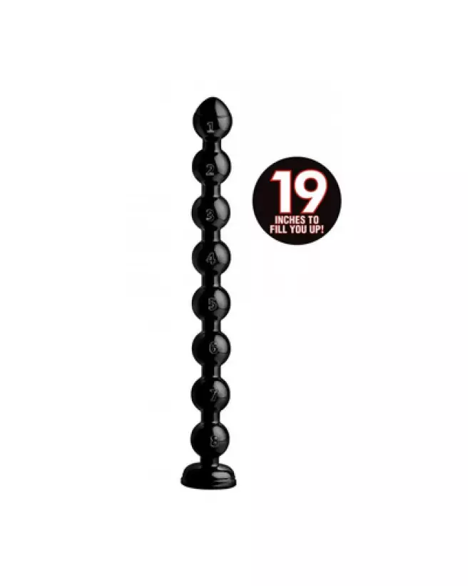 XR Brands Bead Snake 19 inch Anal Toy with Graduated Beads-1