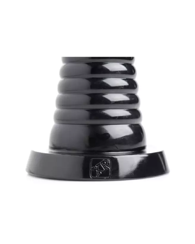 Image du Giant Ribbed Anal Cone Black XXL par XR Brands-5