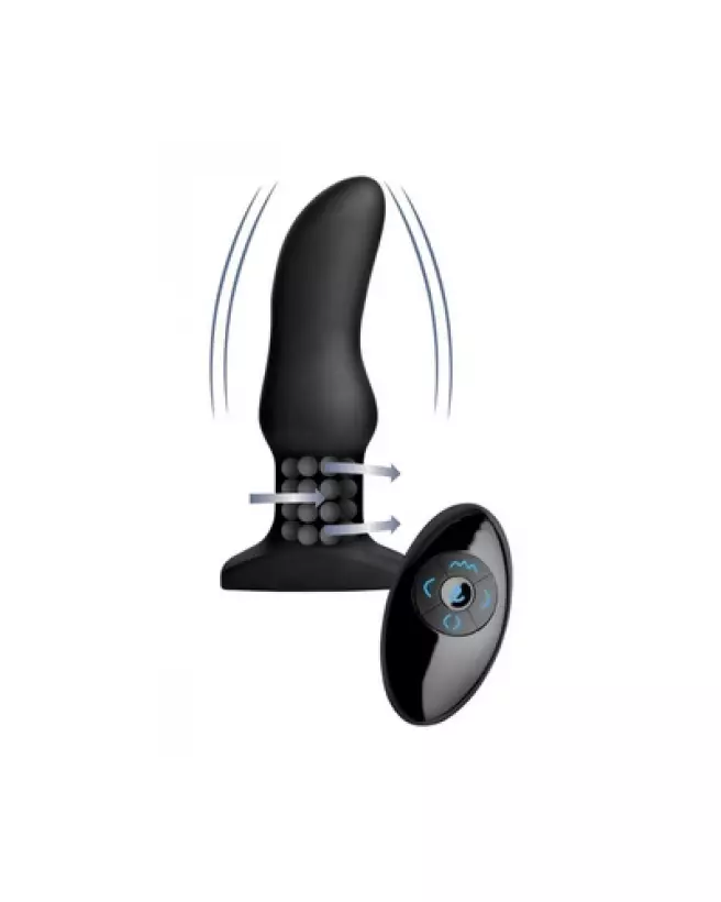 Image du stimulateur de prostate Model M Curved Rimming Plug par XR Brands-1