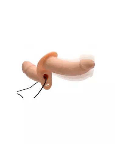 Image du Double Dildo Vibrant Supreme Pleasure de XR Brands avec harnais ajustable-6